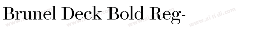 Brunel Deck Bold Reg字体转换